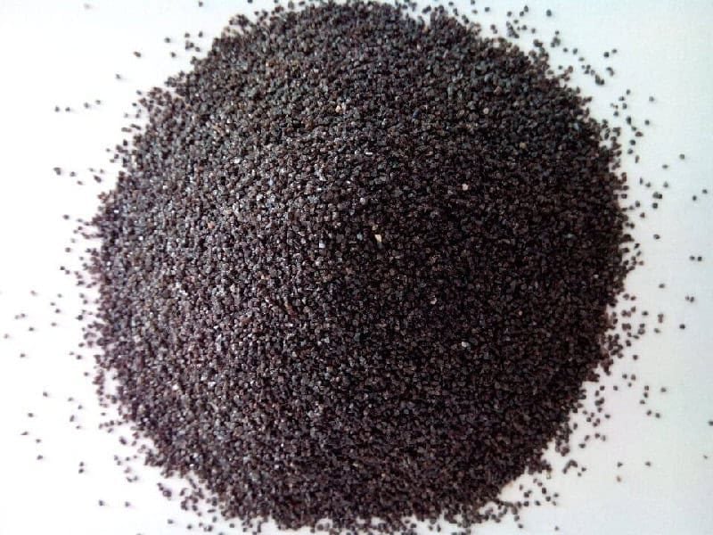 Brown fused alumina abrasive grit for sandblasting and surface preparation applications.